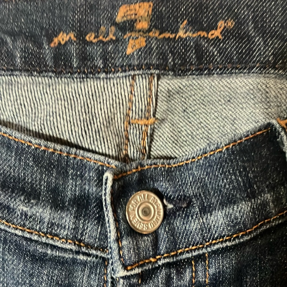 7 for all man kind women’s boot cut blue jeans size 32